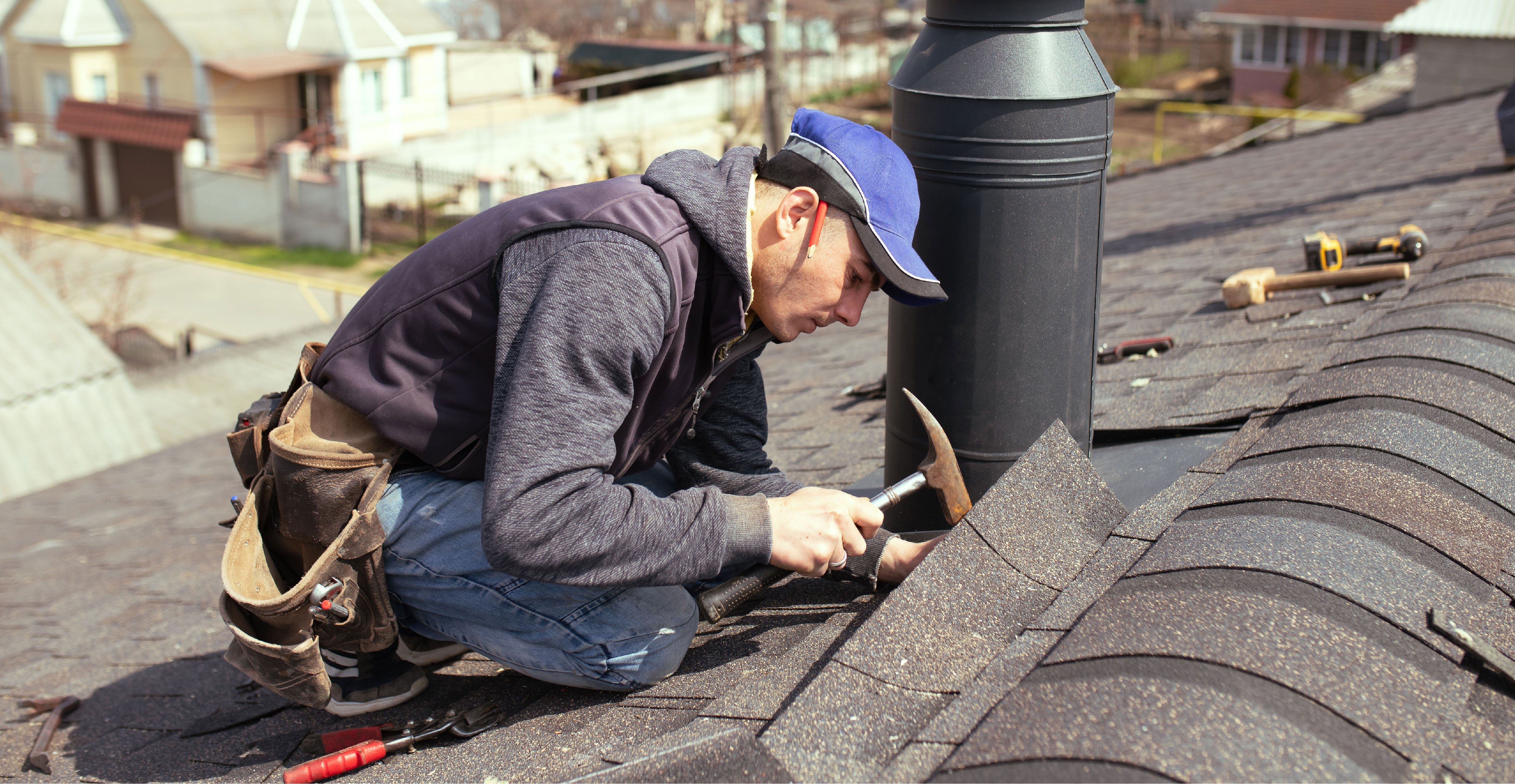 A construction site using eco-friendly materials or green-certified buildings featuring Fabtile products.